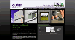 Desktop Screenshot of cubicminimix.com.au