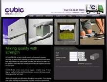 Tablet Screenshot of cubicminimix.com.au